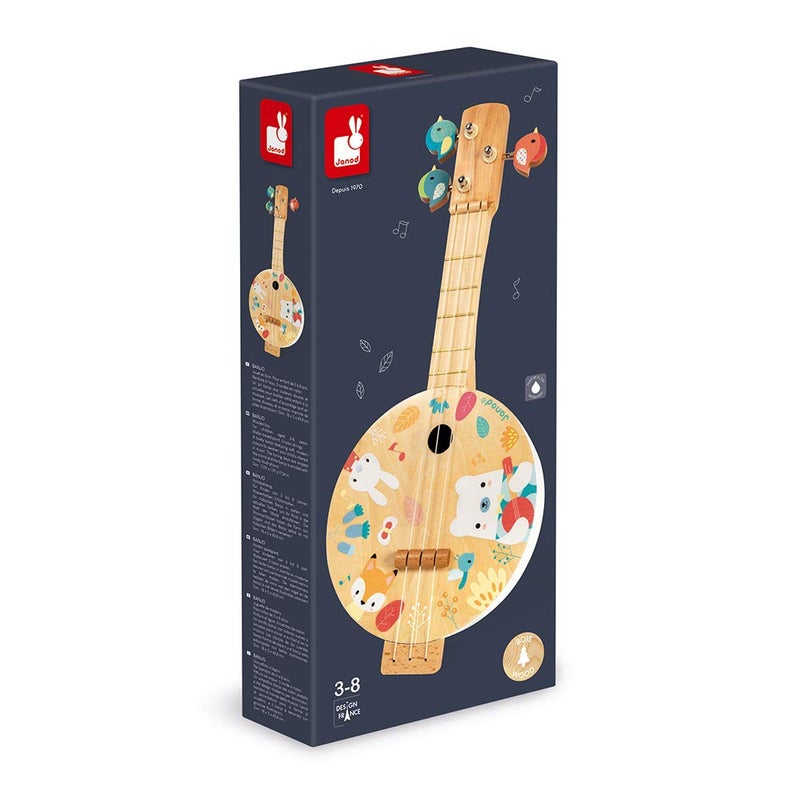 Janod Pure Banjo - Children's Musical Instrument â€“ Ages 3+ - J05160 - Image 4